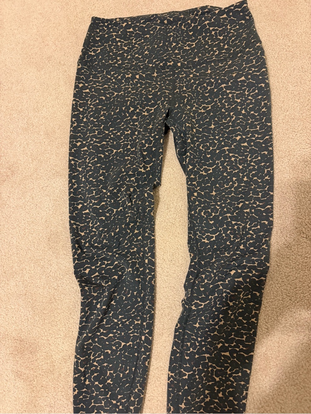 Women’s Patterned Black and Tan Stretch Jeans